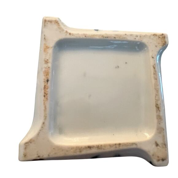 Zen Vase TOYO Japanese Handpainted Bamboo Pattern Ceramic MCM Retro Chic Square - Picture 10 of 11